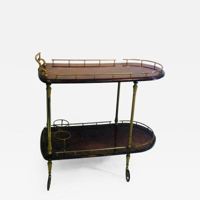 Aldo Tura Aldo Tura Goatskin Bar Cart