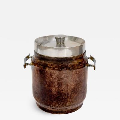 Aldo Tura Aldo Tura Ice Bucket in Lacquered Goatskin 1970s