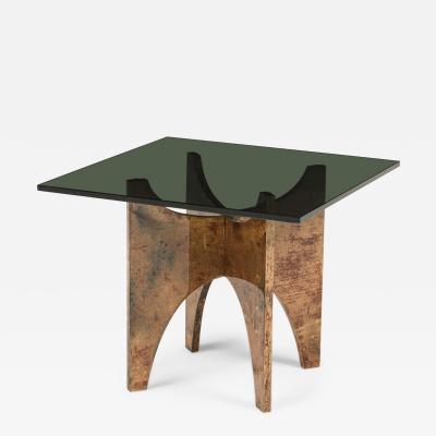 Aldo Tura Aldo Tura Italian Mid Century Parabolic Panel Occasional Table