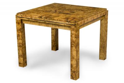 Aldo Tura Aldo Tura Italian Modern Goatskin Game Table Extension Dining Table