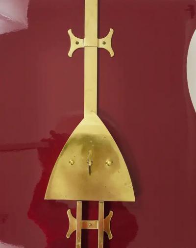 Aldo Tura Aldo Tura Style Padlock Spirits Dry Home Bar Cabinet Italy 1970s