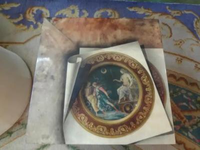 Aldo Tura Italian Aldo Tura Lacquered Goatskin Table