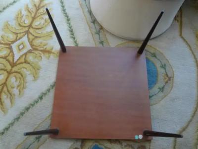 Aldo Tura Italian Aldo Tura Lacquered Goatskin Table