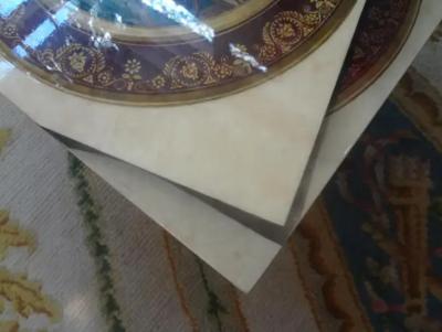 Aldo Tura Italian Aldo Tura Lacquered Goatskin Table