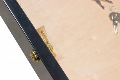 Aldo Tura Italian Mid Century Style Black Lacquered Desk