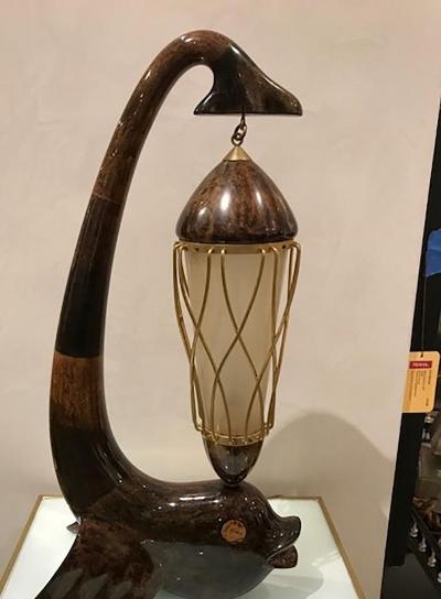 Aldo Tura Italian Mid Century Table Lamp