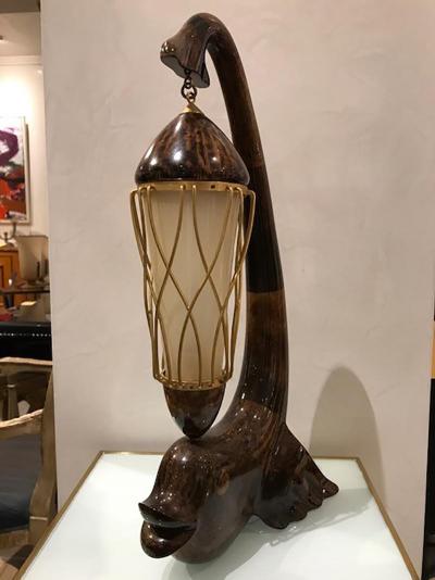 Aldo Tura Italian Mid Century Table Lamp