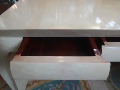 Aldo Tura Italian Modern Parchment Console Table