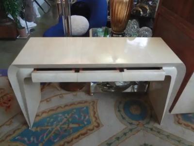 Aldo Tura Italian Modern Parchment Console Table