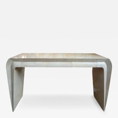 Aldo Tura Italian Modern Parchment Console Table