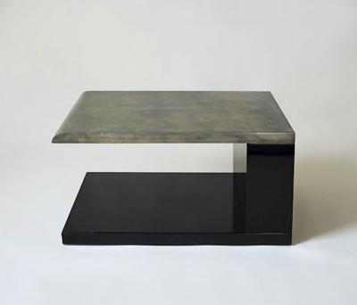 Aldo Tura Lacquered Parchment Side Table