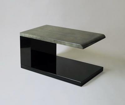 Aldo Tura Lacquered Parchment Side Table