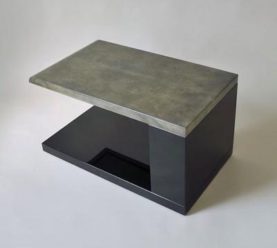 Aldo Tura Lacquered Parchment Side Table