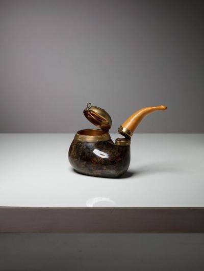 Aldo Tura Large Pipe Shaped Box by Aldo Tura for Macabo