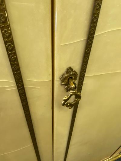 Aldo Tura MAGNIFICIENT PAIR OF ALDO TURA ARMOIRES