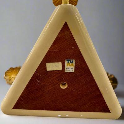 Aldo Tura Modernist Three Arm Candelabra