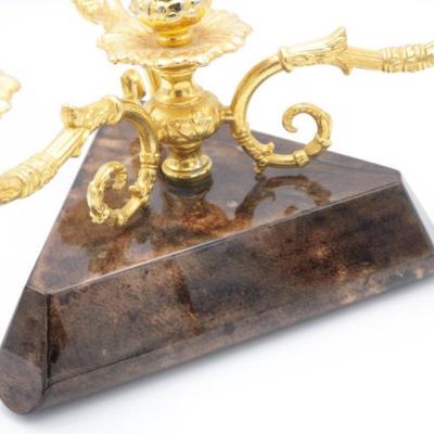 Aldo Tura Modernist Three Arm Candelabrum