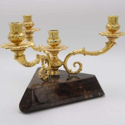 Aldo Tura Modernist Three Arm Candelabrum