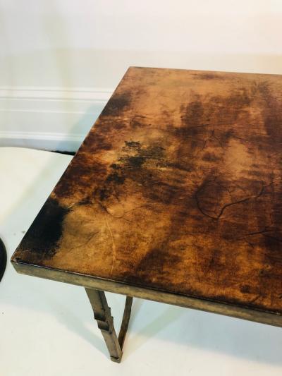Aldo Tura Rare Aldo Tura Goat Skin Table