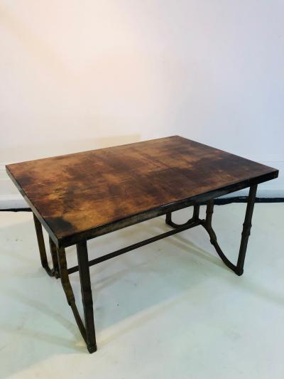 Aldo Tura Rare Aldo Tura Goat Skin Table