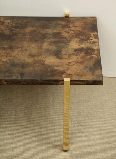 Aldo Tura Reconfigured Aldo Tura Lacquered Parchment Top Italy c 1950