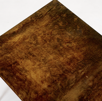 Aldo Tura Set of 3 Lacquered Goatskin Nesting Tables by Aldo Tura