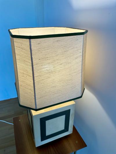 Aldo Tura Table Lamp in Parchment and Brass