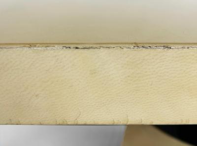 Aldo Tura Vintage Aldo Tura Post Modern Lacquered Parchment Desk Italy