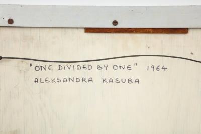 Aleksandra Kasuba Aleksandra Kasuba One Divided By One Black Marble Mosaic Signed