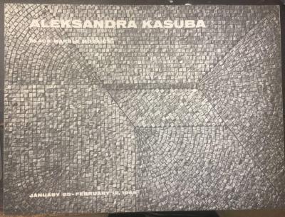 Aleksandra Kasuba Aleksandra Kasuba One Divided By One Black Marble Mosaic Signed