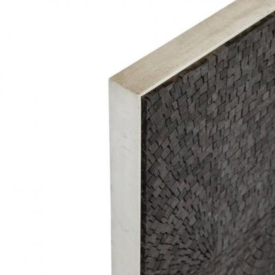 Aleksandra Kasuba Aleksandra Kasuba One Divided By One Black Marble Mosaic Signed