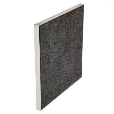 Aleksandra Kasuba Aleksandra Kasuba One Divided By One Black Marble Mosaic Signed