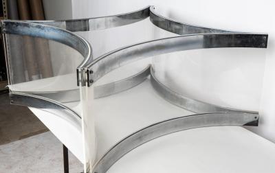 Alessandro Albrizzi Alessandro Albrizzi Chrome Lucite Coffee Cocktail Table Judith Krantz Estate