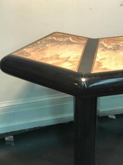 Alessandro Albrizzi Beautiful Italian Marble Top Console Table in the manner of Alessandro Albrizzi