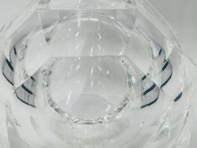 Alessandro Albrizzi Faceted Lucite Ice Bucket attb to Alessandro Albrizzi Italy 1970s