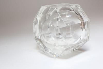 Alessandro Albrizzi Italian Lucite Octagonal Form Gem Ice Bucket by Alessandro Albrizzi