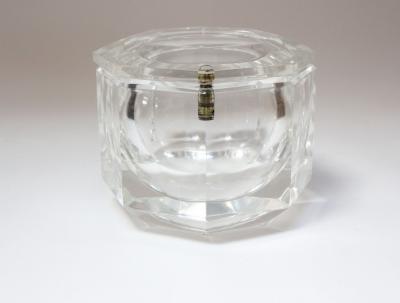 Alessandro Albrizzi Italian Lucite Octagonal Form Gem Ice Bucket by Alessandro Albrizzi