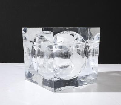 Alessandro Albrizzi Lucite Ice Bucket with Globe