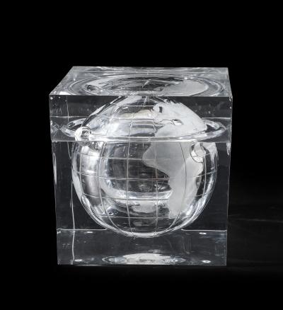 Alessandro Albrizzi Lucite Ice Bucket with Globe