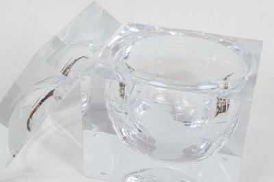 Alessandro Albrizzi Vintage Inset Globe Lucite Ice Bucket