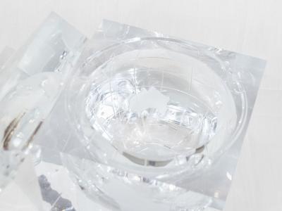 Alessandro Albrizzi Vintage Inset Globe Lucite Ice Bucket