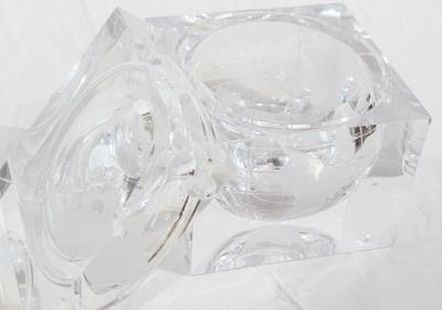 Alessandro Albrizzi Vintage Inset Globe Lucite Ice Bucket