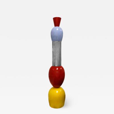 Alessandro Mendini Alessandro Mendini Contemporary Glazed Colored Ceramic Italian Totem 2008