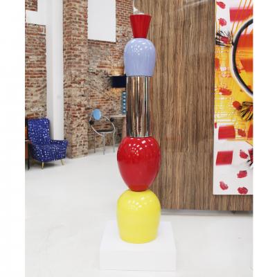 Alessandro Mendini Alessandro Mendini Contemporary Modern Colored Ceramic Italian TOTEM