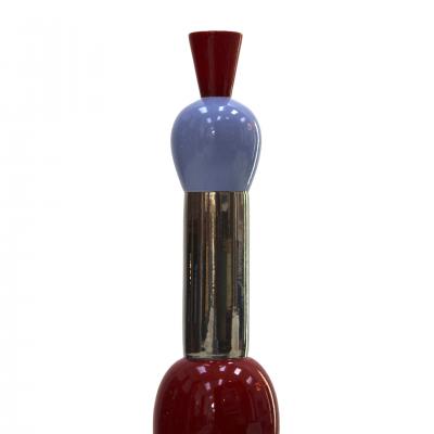 Alessandro Mendini Alessandro Mendini Contemporary Red Yellow and Blue Ceramic Italian Totem
