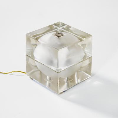 Alessandro Mendini Alessandro Mendini Fidenza Vetraria Table Lamp mod Cubosfera 60s