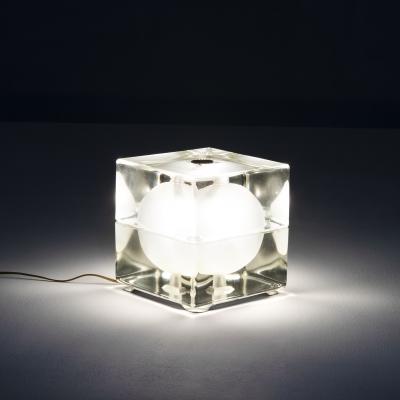 Alessandro Mendini Alessandro Mendini Fidenza Vetraria Table Lamp mod Cubosfera 60s