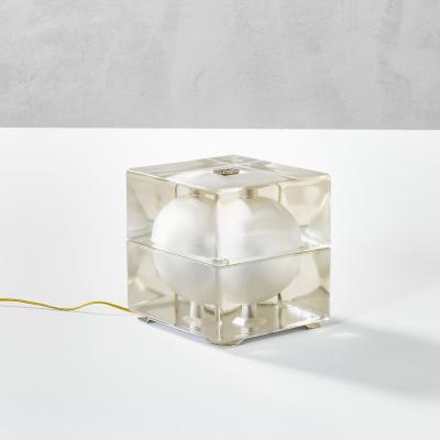 Alessandro Mendini Alessandro Mendini Fidenza Vetraria Table Lamp mod Cubosfera 60s
