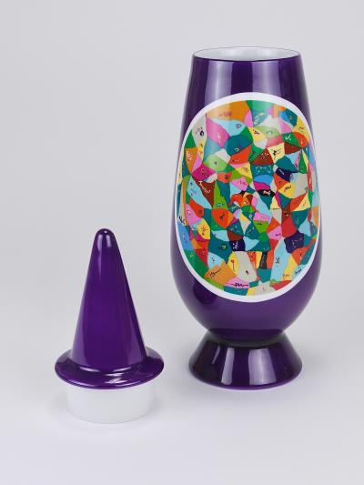Alessandro Mendini Alessandro Mendini x Luigi Ontani 100 Make Up Limited Lidded Vase Alessi 1992