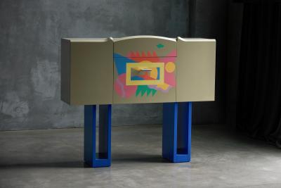 Alessandro Mendini Cantaride Bar Cabinet by Alessandro Mendini for Zanotta Italy 1980s